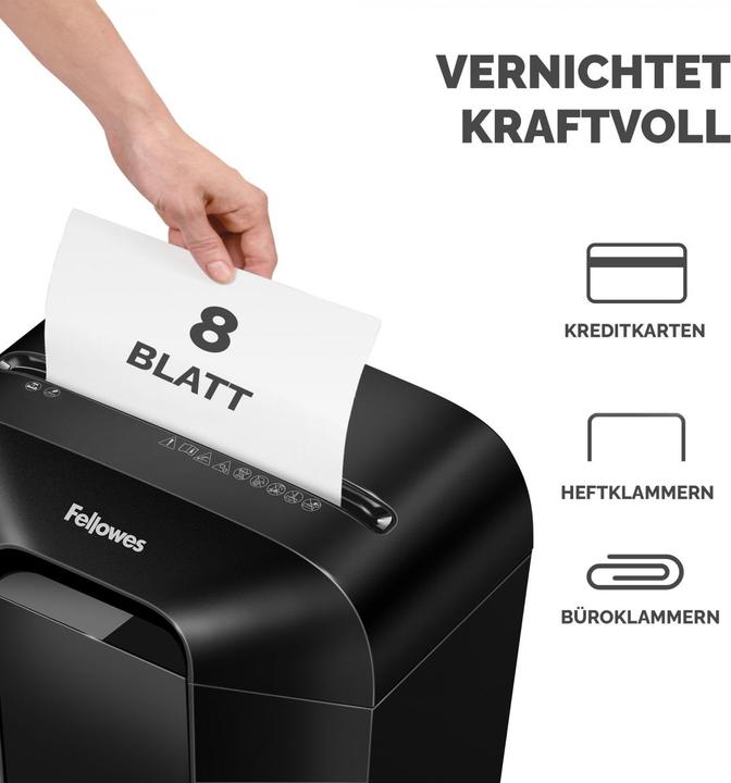 Immagine prodotto Fellowes Distruggidocumenti Powershred LX45 P-4, 8 pagine (Taglio delle particelle)