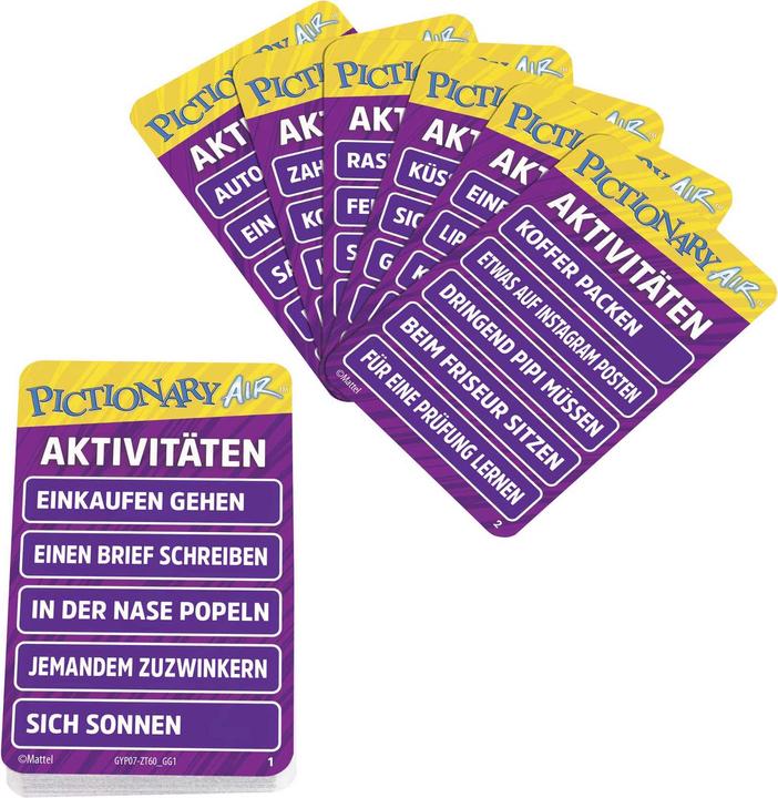 Produktbild Mattel Games Pictionary Air Extension Pack Activities (Deutsch)