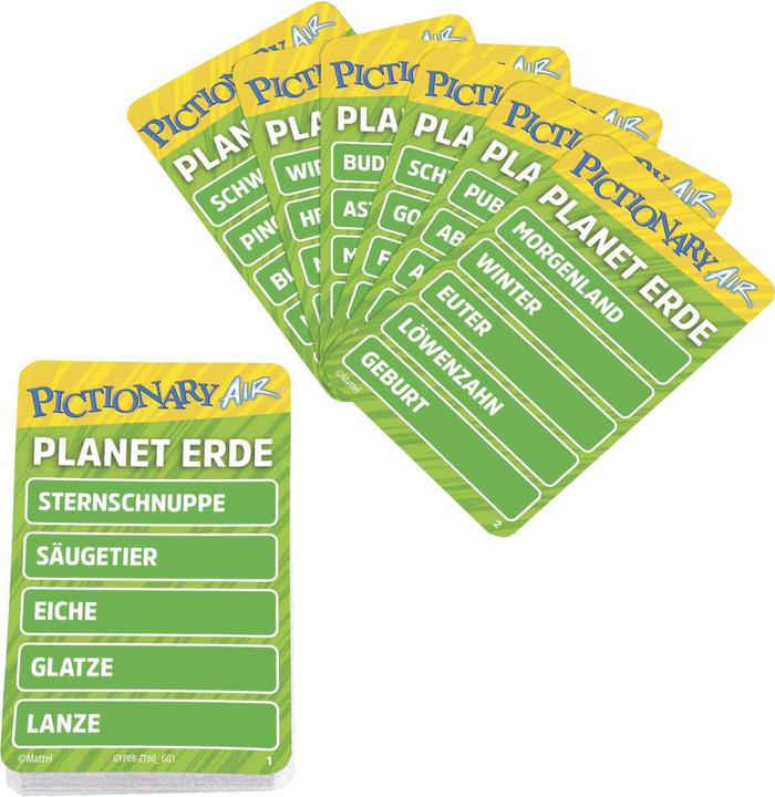 Actual product image Mattel Games Pictionary Air Extension Pack Planet Earth (German)