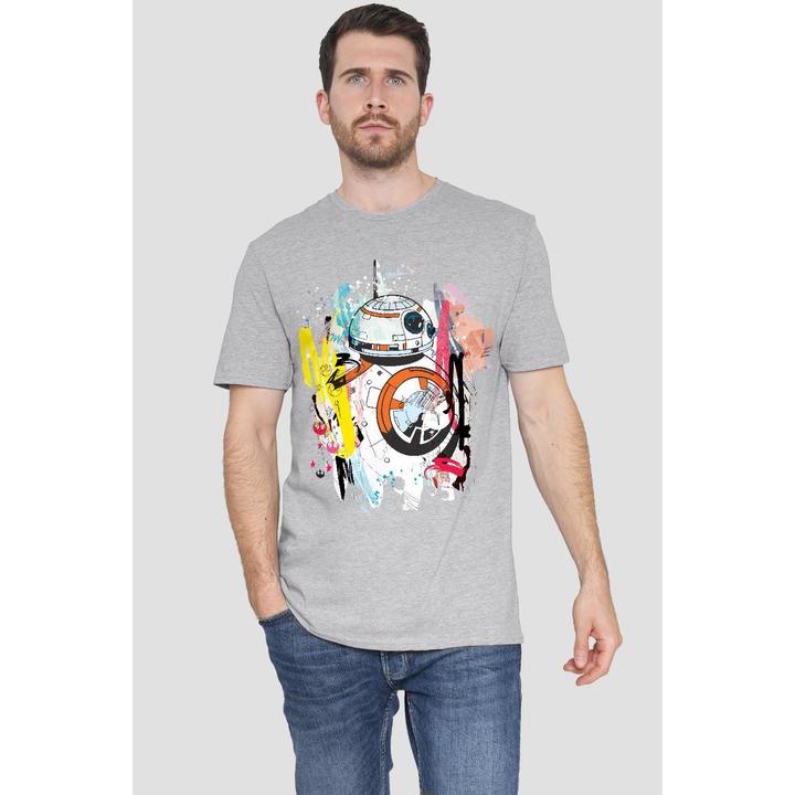 Actual product image Star Wars Mens BB-8 Abstract T-Shirt (S)