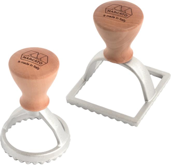 Actual product image Marcato RAVIOLE' STAMP KIT (ROUND 58MM + SQUARE 58MM)