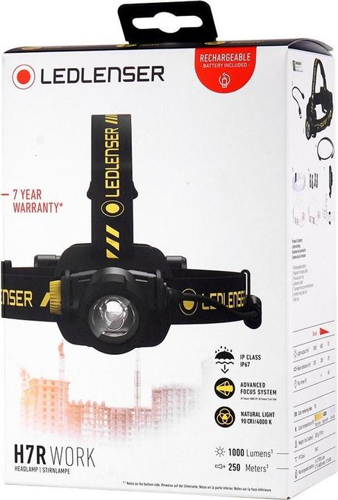Produktbild Ledlenser Stirnlampe Kopflampe H7R Work (600 lm)