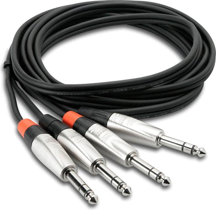 Actual product image Hosa - PRO Cable 2 x TRS 6.35mm - 2 x TRS 1.5m (1.50 m)