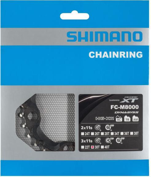 Produktbild Shimano Deore XT FC-M8000 Kettenblatt 3-fach (30)
