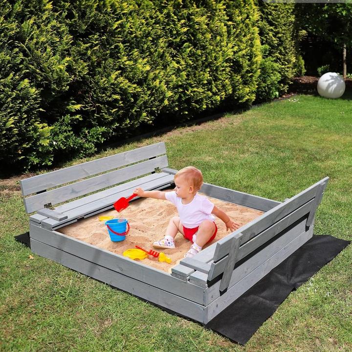Produktbild Milkii Sandkasten mit Abdeckung / Sitzbänke