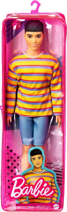 Image du produit Barbie Poupée Ken Fashionista - Chemise et pantalon rayés