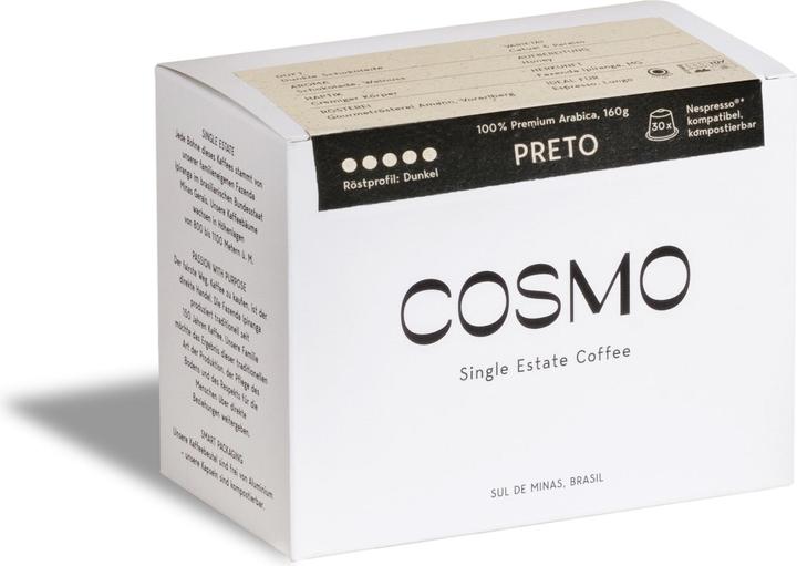 Actual product image Cosmo Coffee Single Estate Preto (30 x Port.)