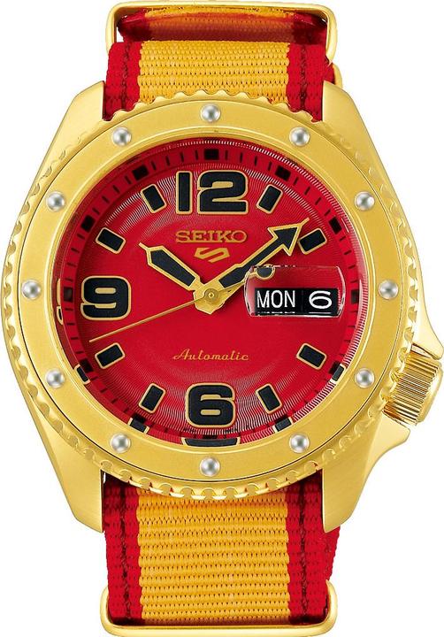 Seiko 5 Sport Street Fighter V ZANGIEF Edizione Limitata (Orologio da polso analogico, 43 mm)