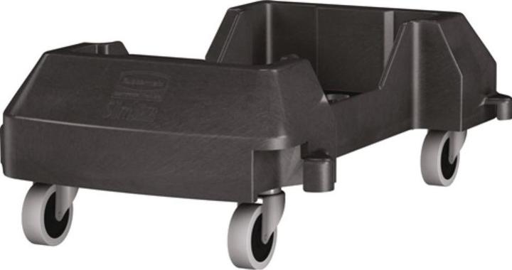 Produktbild Rubbermaid Fahrwagen mit 4 Lenkrollen Wertstoffsammler 60 l schwarz (60 l)