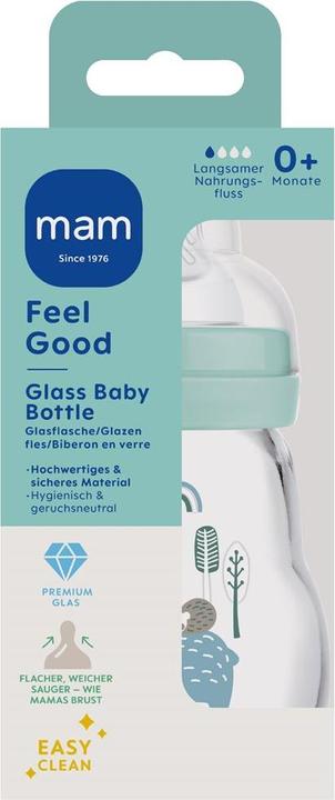 Image du produit MAM Bouteille de verre Feel Good assortie (170 ml)