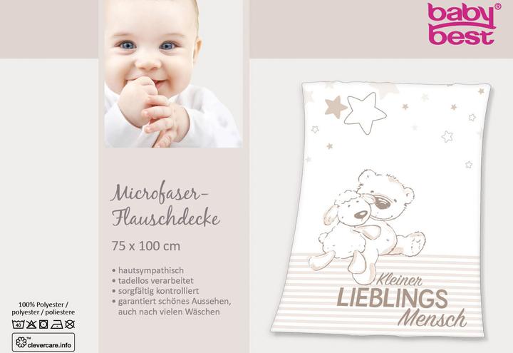 Produktbild Herding Lieblingsmensch Microfaserflausch Decke (75 x 100 cm)
