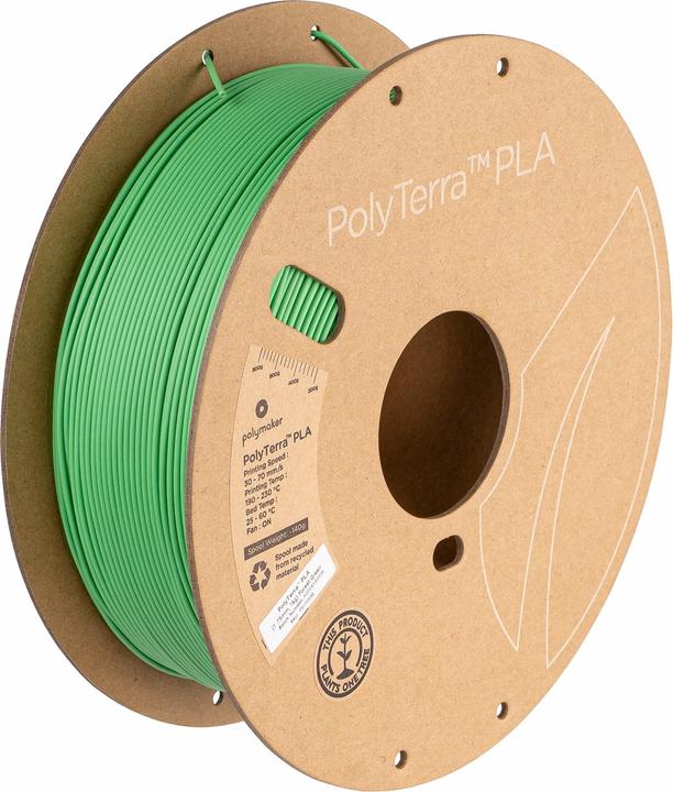 Image du produit Polymaker PolyTerra (PLA, 1.75 mm, 1000 g, Vert)