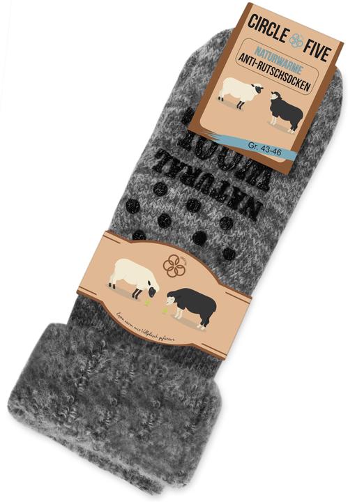 Image du produit Circle Five Chaussons d'hiver avec impression ABS - chaussettes en laine - 1503 (Une unité par pack, 43 - 46)