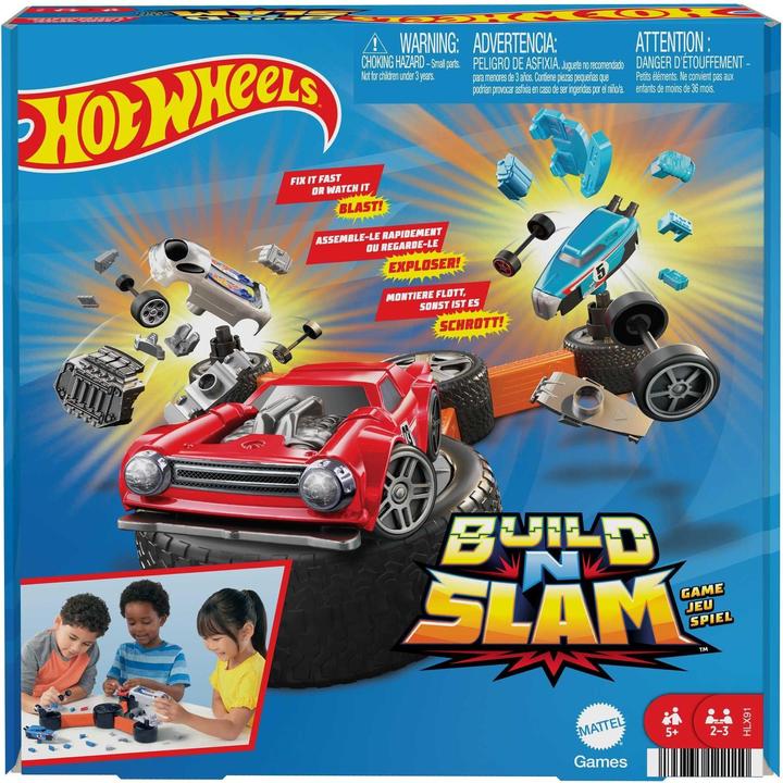Immagine prodotto Mattel Games Hot Wheels Build ‘N Slam™ Game (Multilingue)