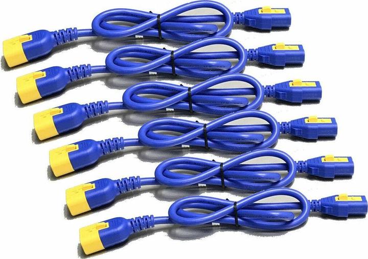 Immagine prodotto APC Kit cavo di alimentazione (6 ea), blocco da C13 a C14, lunghezza cavo colore (), prolunga