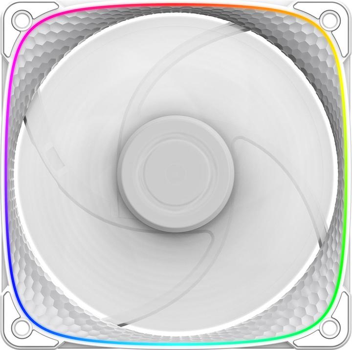 Actual product image Geometric Future Squama 2503W RGB fan - 120 mm, white (120 mm, 1 x)