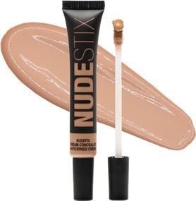Nudestix NudeFix Cream Concealer Lightweight Liquid Natural Finish Makeup Hydrating Brightening Under Eye Dar (5.5)