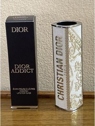 Produktbild Dior Christian Addict Lipstick Fashion Case Holiday Int23 (Gold, Weiss)