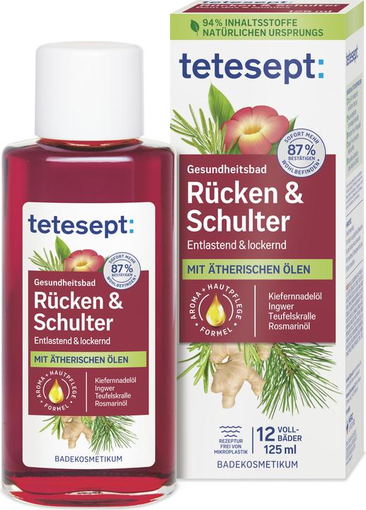 Produktbild Tetesept Gesundheitsbad Rücken & Schulter (125 ml, Badeöl)