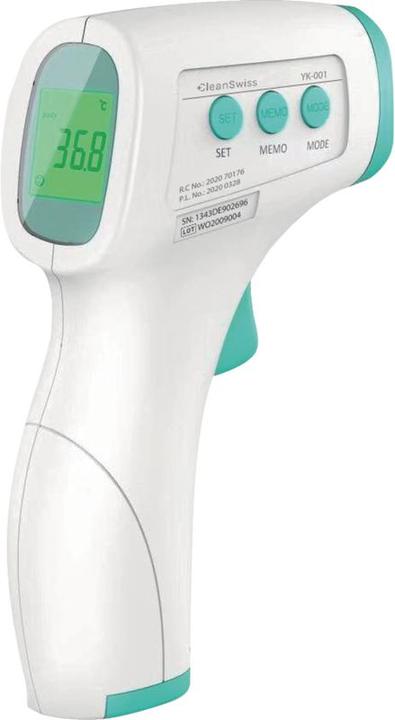 Image du produit CleanSwiss Thermomètre clinique infrarouge CS-T01 (Front, Sans contact)