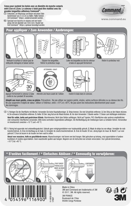 Produktbild Command Besenhalter