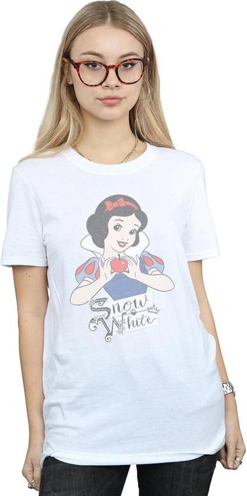 Actual product image Disney Princess Womens/Ladies Snow White Apple Cotton Boyfriend T-Shirt (XL)