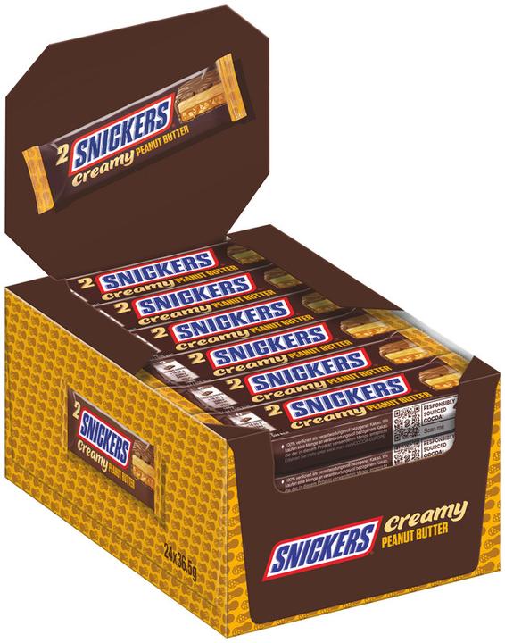 Actual product image Snickers Creamy Peanut Butter chocolate bar (876 g)