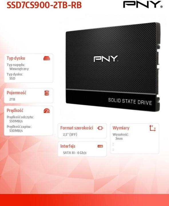 Image du produit PNY CS900 (2000 Go, 2.5")