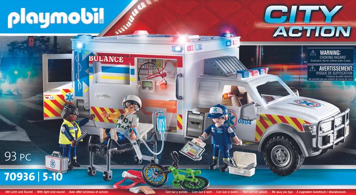 Productafbeelding Playmobil Reddingsvoertuig: US Ambulance (70936, Playmobil Stad Actie)