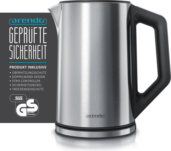 Actual product image Arendo Kettle with temperature setting (1.50 l, EU plug)
