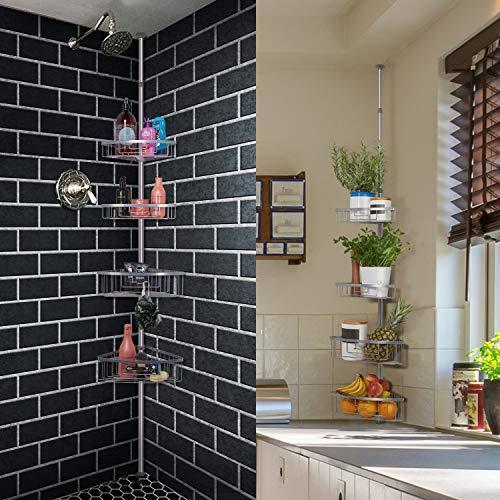 Actual product image Smartpeas Telescopic shower shelf