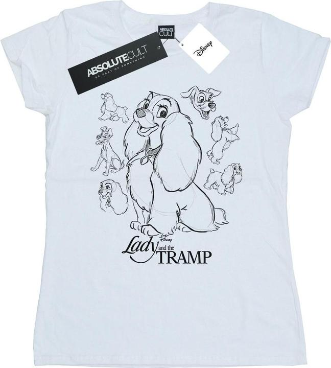 Produktbild Disney Lady And The Tramp Collage Sketch TShirt (XXL)