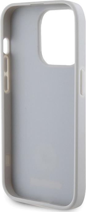 Immagine prodotto Guess GUHCP15LPS4DGPS Custodia rigida iPhone 15 Pro 6.1" srebrny/argento con logo in metallo strass (Apple iPhone 15 Pro)