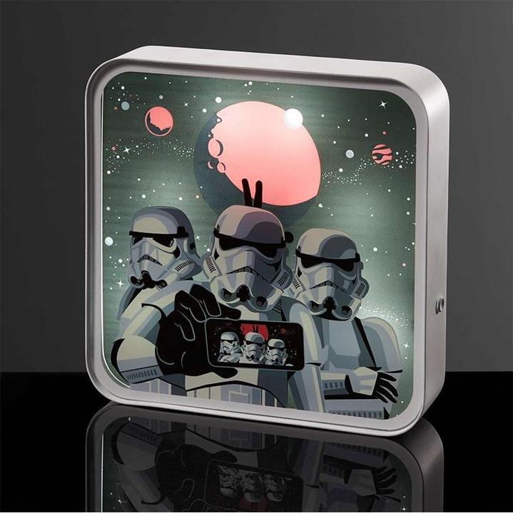 Actual product image Numskull Official Star Wars Stormtrooper perspex table lamp / wall light