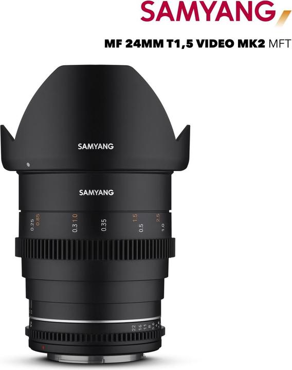 Immagine prodotto Samyang 24mm T1.5 MK2 MFT (Micro Four Thirds, Full-frame, APS-C / DX, Micro Four Thirds)