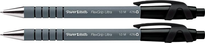 Actual product image Paper Mate Biros Flexgrip Ultra RT M 2pcs black blister (Black, 2 x)
