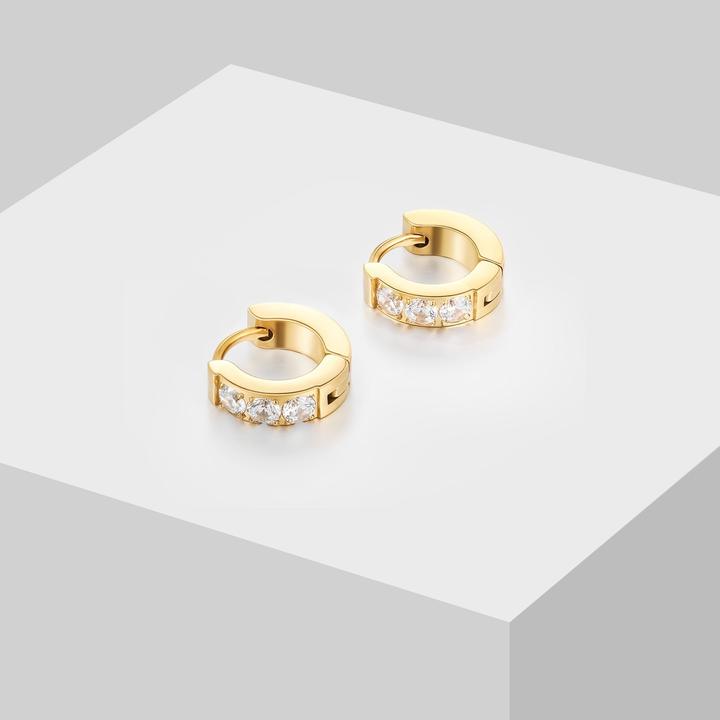 Image du produit Sensora Jewelry Boucles d'oreilles Sparkle Hoops (Acier inoxydable)