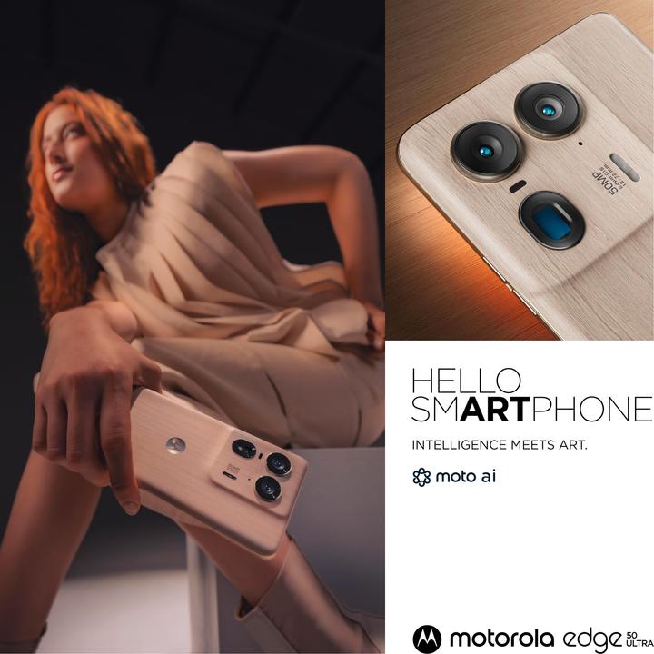 Actual product image Motorola Edge 50 Ultra (1000 GB, Nordic Wood, 6.70", SIM + eSIM, 64 Mpx, 5G)
