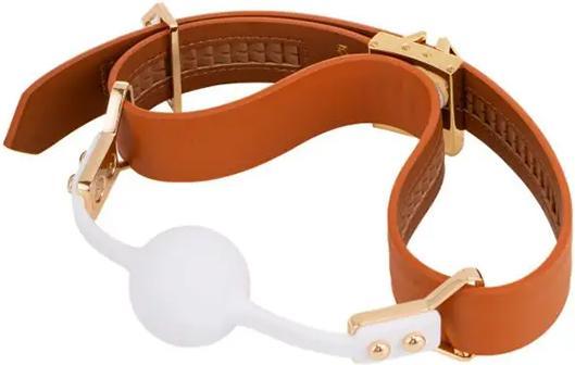 Actual product image Lockink Ball-Gag & Gag-bite Set - brown