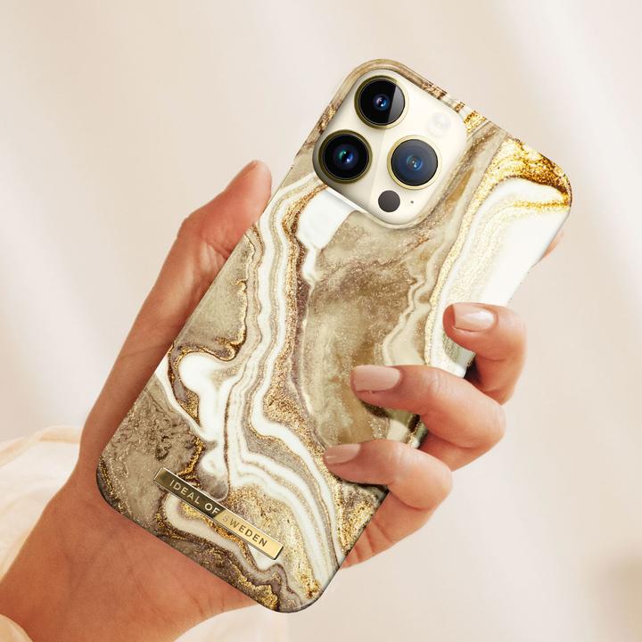 Productafbeelding iDeal Of Sweden Ontwerper overtrek Golden Sand Marble (Apple iPhone 14 Pro)