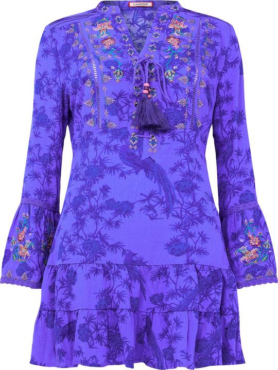 Actual product image Joe Browns Bird Print Lace Detail Tunic (40)