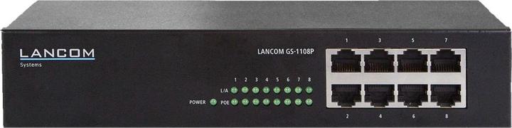 Actual product image Lancom Systems GS-1108P Unmanaged 8-Port Gigabit Ethernet Switch (8 Ports)