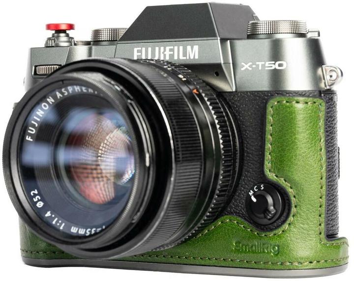 Image du produit SmallRig 4711 Kit demi-coque en cuir pour X T50 (Vert) (Étui pour accessoires de caméra, 1.26 l)