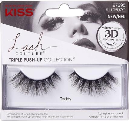 KISS My Face - Lash Couture Triple Push-Up Collection (1 pair) - False eyelashes Teddy (L) (Künstliche Wimpern)