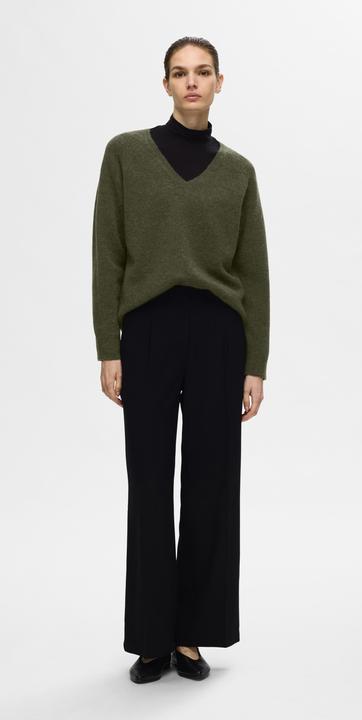 Actual product image Selected Femme V-neck knit jumper (XL)