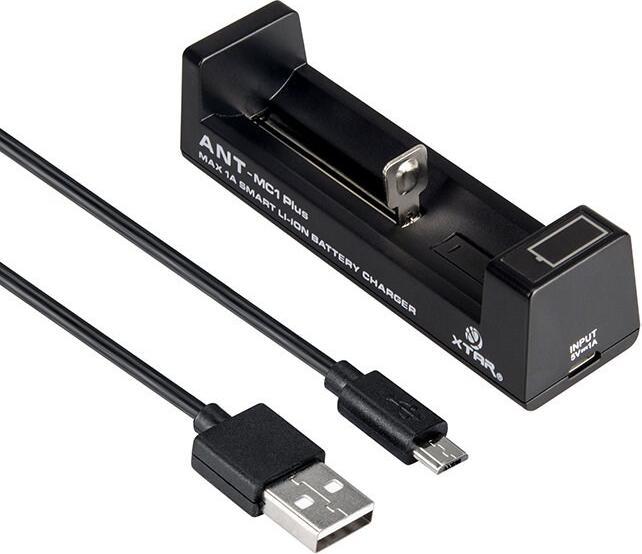 Immagine prodotto Xtar MC1P Caricatore micro USB, Li-Ion, 1 slot, display (1 pz., 18650, Batteria + Caricabatterie)