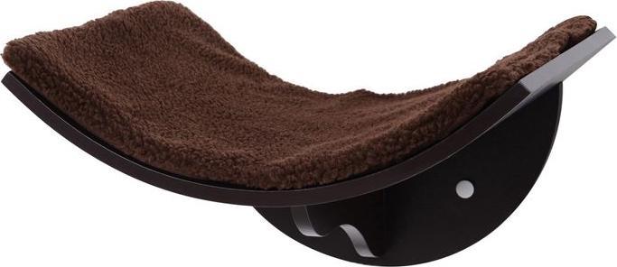 Immagine prodotto Swisshandel24 Lettino per gatti Scaffale per gatti Lettino per gatti da parete Cuscino di peluche MDF Marrone 41 (Gatto)