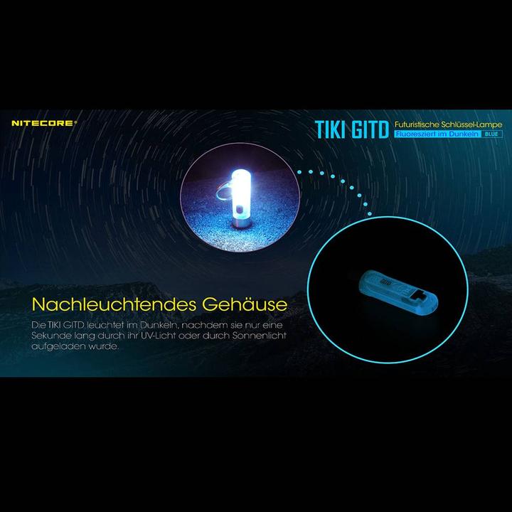 Produktbild Nitecore Tiki Gitd (5.50 cm, 300 lm)