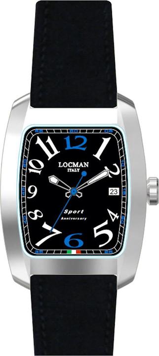 Actual product image Locman Italy Men's Watch Sport Anniversary black/blue Ref. 0471 (Analogue wristwatch, 37 mm)