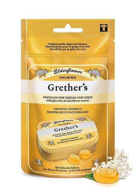 Image du produit Grethers Elderflower pastilles sans sucre pastilles (1 pièce(s))